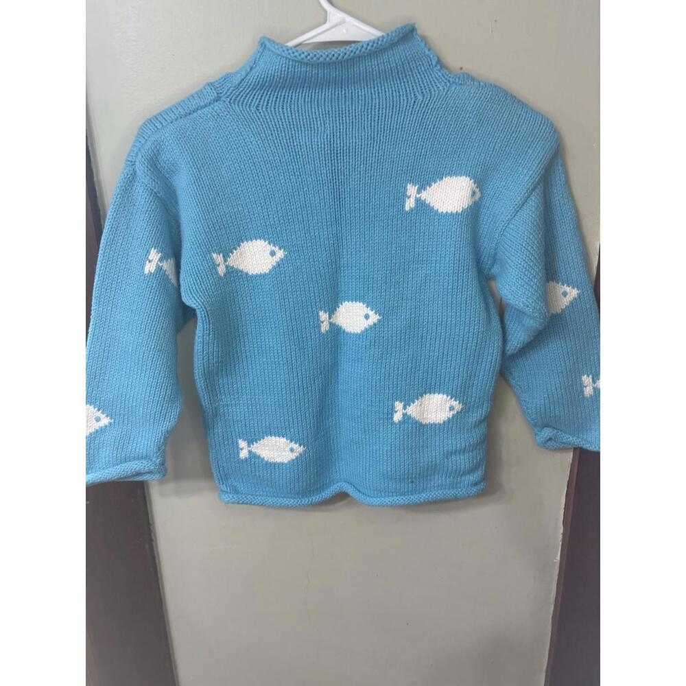 Chatham TCG Kids Fish Sweater Size 10 - Fun & Cozy! - Picture 2 of 3